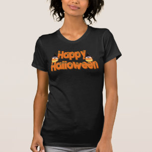 Gelukkig Halloween Gril T-Shirt Met Tekst