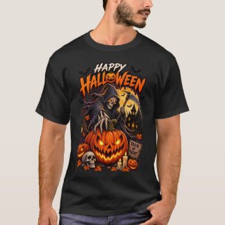 Gelukkig Halloween Grim Reaper T-shirt