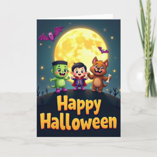 Gelukkig Halloween-heilkaart Kaart