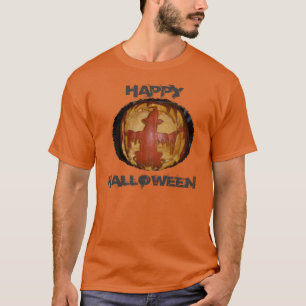 Gelukkig Halloween Heren Basic Donkere T-Shirt
