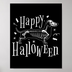Gelukkig Halloween Hond - Grappige Halloween T-Shi Poster