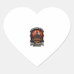 Gelukkig Halloween Is Elke Dag Gehekeld Kasteel Po Hart Sticker