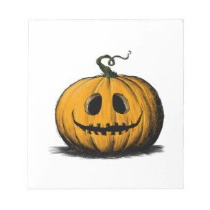 Gelukkig Halloween Jack O'Lantern Volwassene Natuu Notitieblok