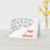 Gelukkig Halloween Kaart (Gele Bloem)