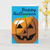 Gelukkig Halloween Kaart (Gele Bloem)