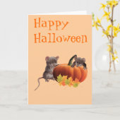 Gelukkig Halloween Kaart (Gele Bloem)