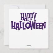 Gelukkig Halloween Kabouterkaart Feestdagenkaart (Achterkant)