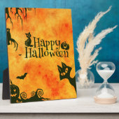 gelukkig halloween kat fotoplaat (Zijkant)