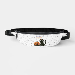 Gelukkig Halloween kat & pompoen Heuptasje