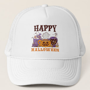 Gelukkig Halloween koffie brouwen Trucker Pet