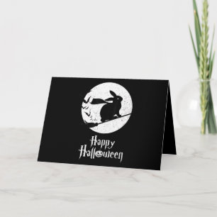 Gelukkig Halloween Kostuum Heks Konijn Liefhebber  Kaart