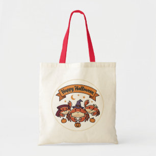 Gelukkig Halloween Krabben Tote Bag