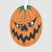 Gelukkig Halloween Kwaad Pompoen Gezicht Ornament (voorkant)