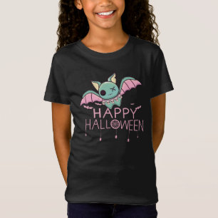 Gelukkig Halloween Lieve Vleermuis T-shirt