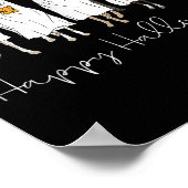 Gelukkig Halloween Paard Geest 2025  Poster (Hoek)