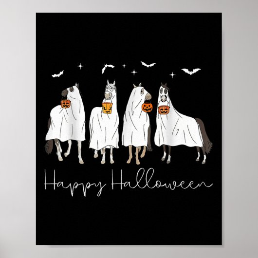 Gelukkig Halloween Paard Geest 2025  Poster (Voorkant)
