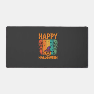 Gelukkig Halloween Pompoen Vintage Vector Bureaumat