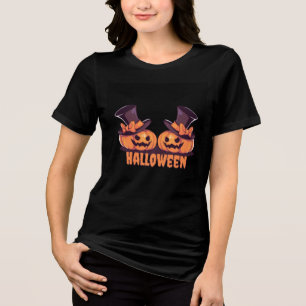 Gelukkig Halloween Pompoenen T-Shirt - Cute Heksen