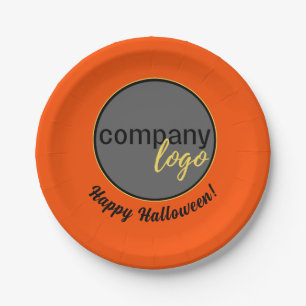 GELUKKIG HALLOWEEN SINAASAPPEL BUSINESS LOGO PROMO PAPIEREN BORDJE