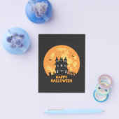 Gelukkig halloween spookhuis flyer (Enkel)