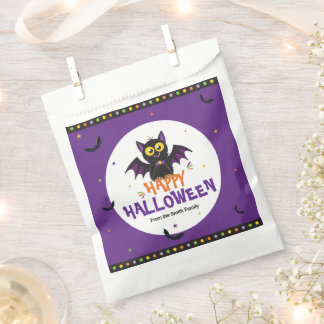 Gelukkig Halloween Vleermuis Trick or Treat Bedankzakje