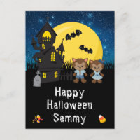 Gelukkig Halloween Weerwolf Blauw