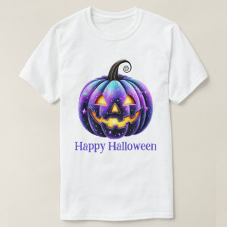 Gelukkig Halloween Zwarte Jack o'Lantern T-shirt