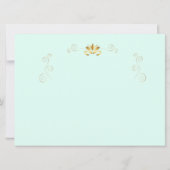 Gelukkig Hanukkah-festival Gouden Menora Lichten (Achterkant)