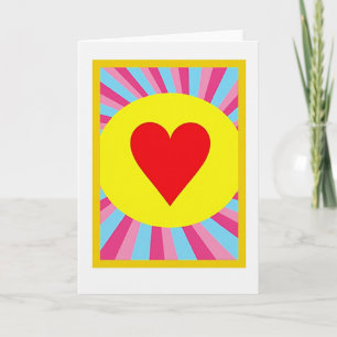 Gelukkig Hart Liefdeskaart Kaart