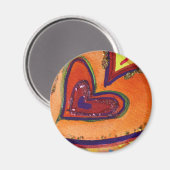 Gelukkig Hart Magneet (Voorkant / Achterkant)