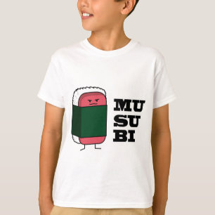 Gelukkig Hawaiiaans Musubi Sushi Nori zeewier T-shirt