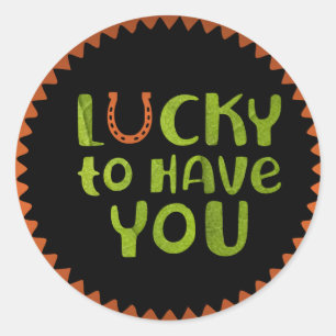 Gelukkig heb je je Sticker. Ronde Sticker