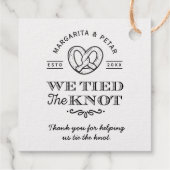 Gelukkig hebben we de Folie van de wiet-bruiloft g Bedankjes Labels (Achterkant)