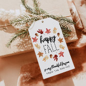 Gelukkig Herfst Cadeaubijsluiter Cadeaulabel
