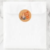 Gelukkig Herfst Kabouter Sticker (Tas)