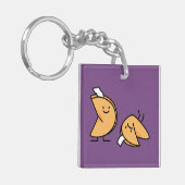 Gelukkig het koekjes knapperig Chinees zoet Sleutelhanger (Voorkant Links)