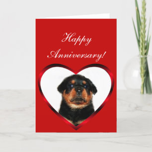 Gelukkig het puppywenskaart van Rottweiler van het Kaart