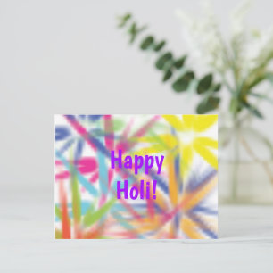 Gelukkig Holi, kleurenfestival, holi hai Briefkaart