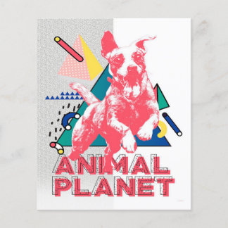 Gelukkig hond canvas print | Cadeau voor lieve men Flyer