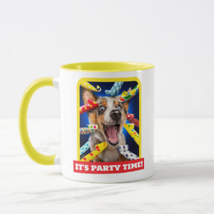Gelukkig Hond Feest Toeters Mok