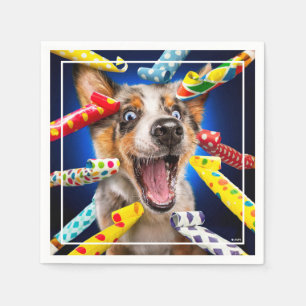 Gelukkig Hond Feest Toeters Servet