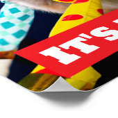 Gelukkig Hondenfeest Toeters Poster (Hoek)