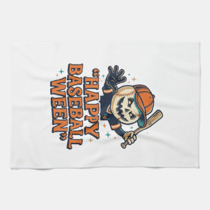 Gelukkig honkbal Ween vintage Halloween honkbal De Theedoek