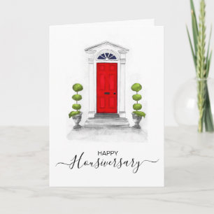 Gelukkig huisjubileum huisjubileum verwijzing kaart