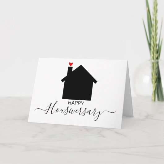 Gelukkig huisjubileum huisjubileum verwijzingskaar kaart (Voorkant)