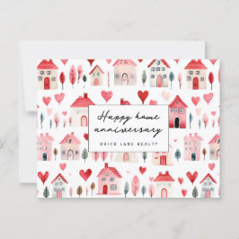 Gelukkig huisjubileum Mooie huis Huizen Makelaardi Briefkaart