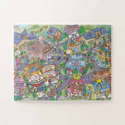 Gelukkig Hullabaloo Hollows Nieuwjaarsdag Legpuzzel (Horizontaal)