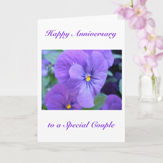 Gelukkig Huwelijksjubileum Kaart (Orchidee)