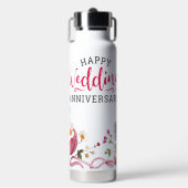 Gelukkig huwelijksjubileum waterfles (Voorkant)