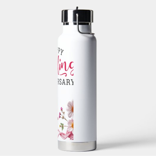 Gelukkig huwelijksjubileum waterfles (Links)